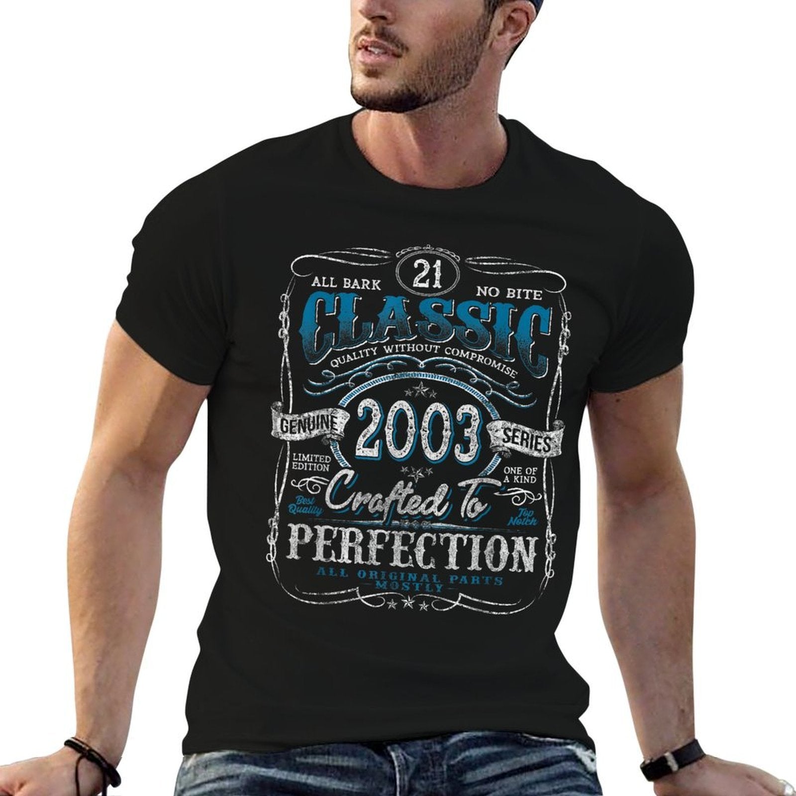 Vintage 2003 Limited Edition 21 Year Old 21st Birthday  Vintage-inspired T-Shirt