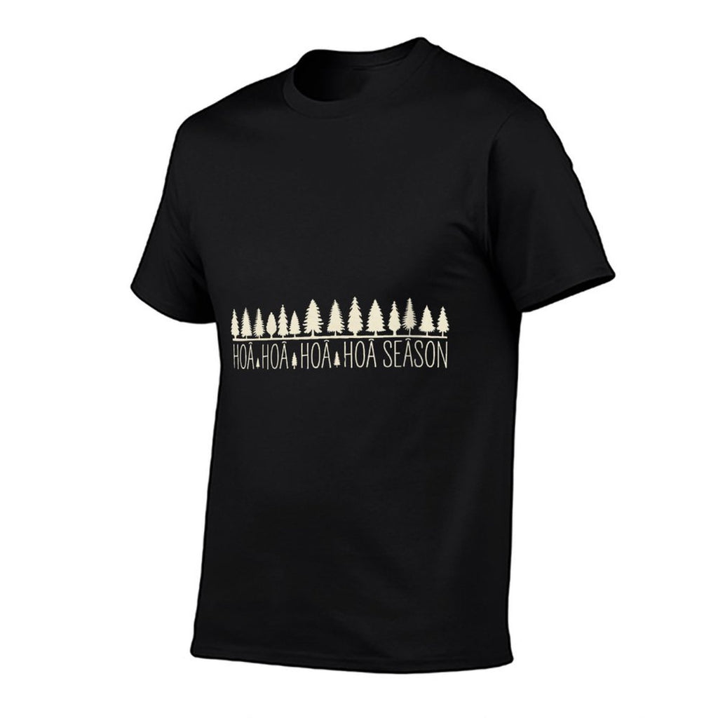 Womens Hoa Hoa Hoa Hoa Hoa Cozy Season Twilight Lover Pine Forest  Oversized Silhouette T-Shirt