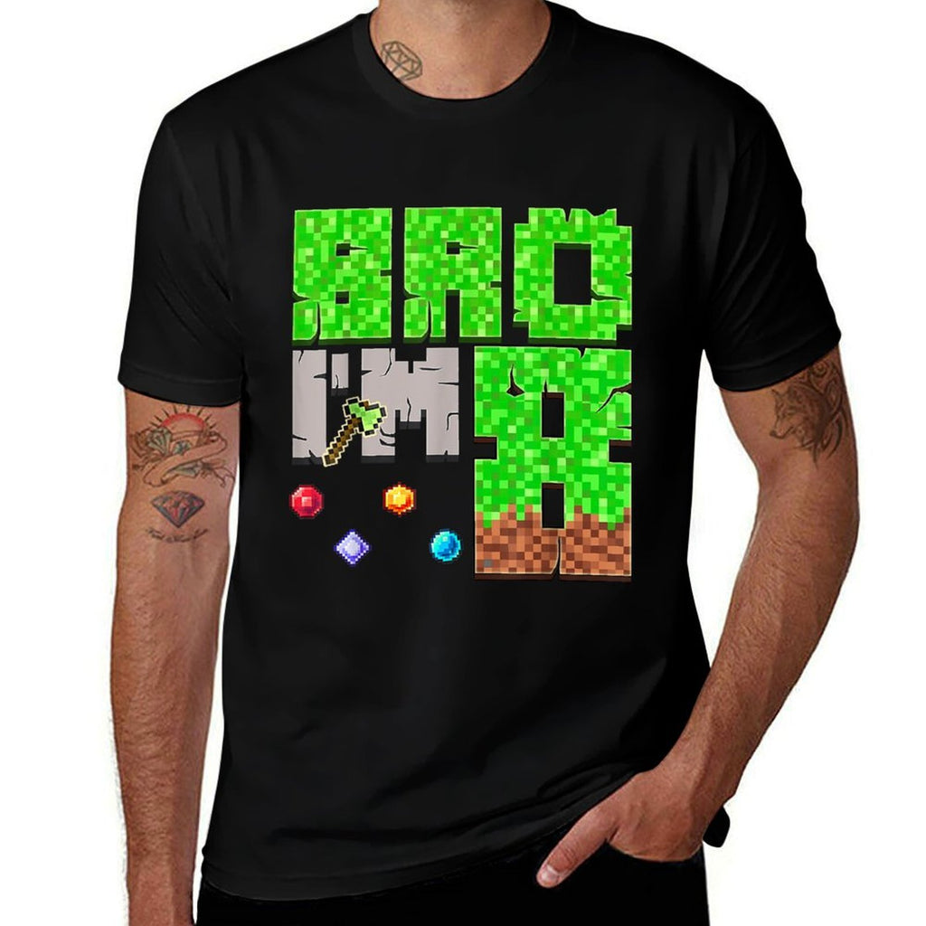 Birthday Boy 8th Birthday I'm 8 Year Old Gamer Pixel Number  Breathable T-Shirt