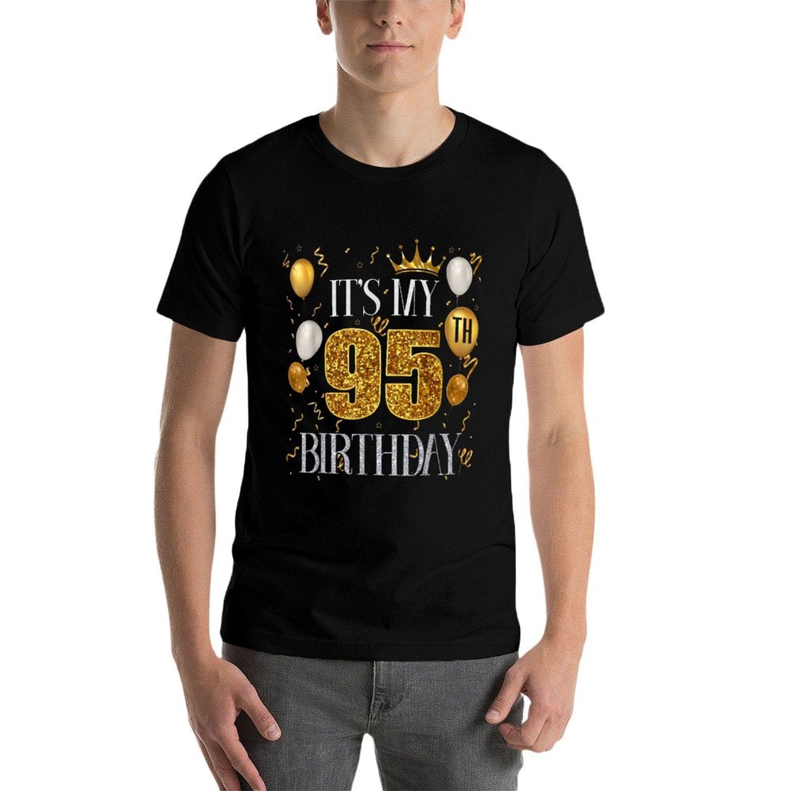 Its My 95th Birthday Happy 1928 Birthday For Men Women  Eco-friendly Material T-Shirt