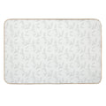Minimalist Leaves Art  Toxin-Free Bath Mat
