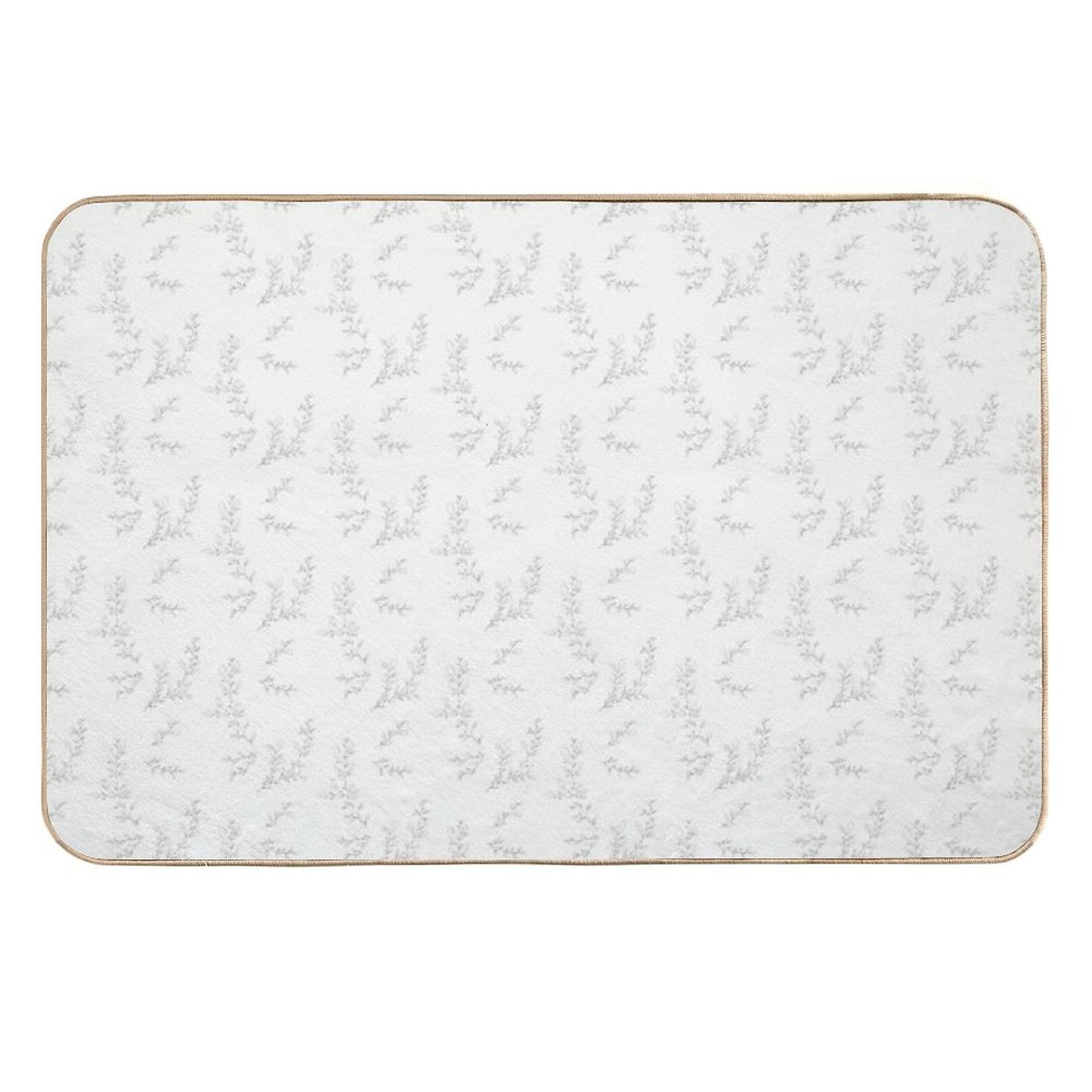 Minimalist Leaves Art  Toxin-Free Bath Mat