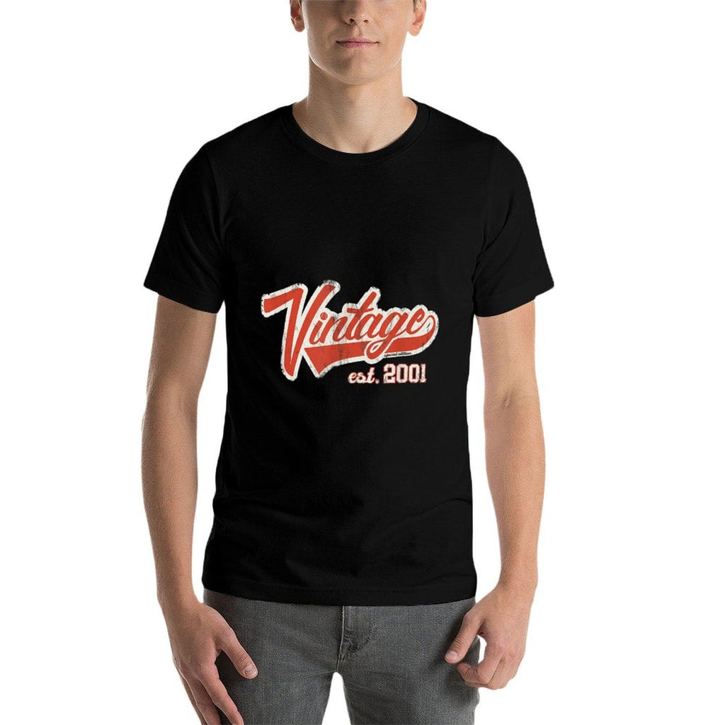 Vintage 2001 Special Edition Retro Baseball 21st Birthday  Durable T-Shirt