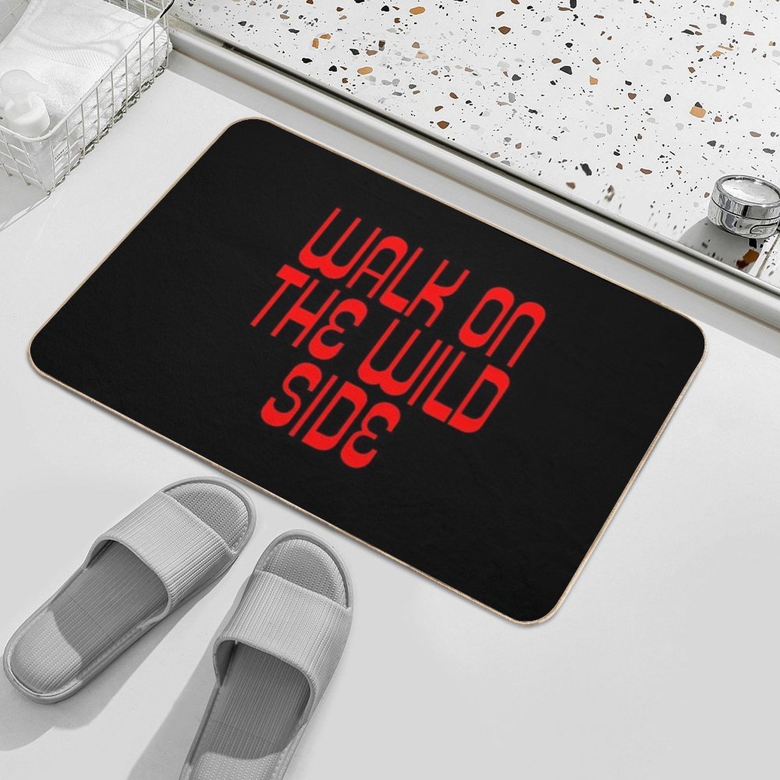 Walk On, Rock Style  Non-Slip Bath Mat