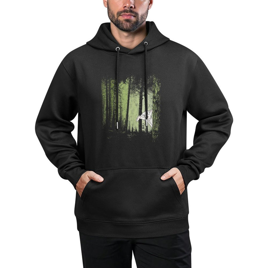 Womens Galgo Espanol Greyhound Hunting Dog In Twilight Forest Unisex Design Hoodie