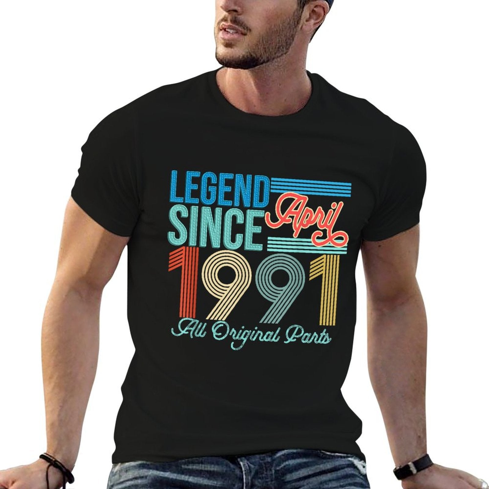Vintage 1991 Birthday April 1991 Vintage 30th Birthday  Classic T-Shirt
