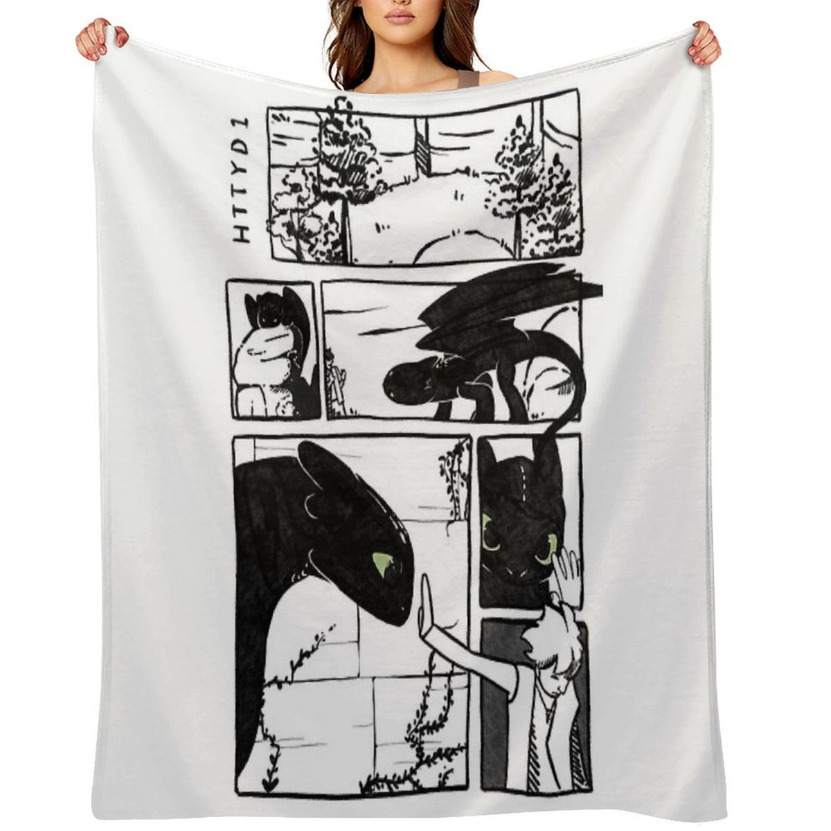 HTTYD Graphic Compact Throw Blanket