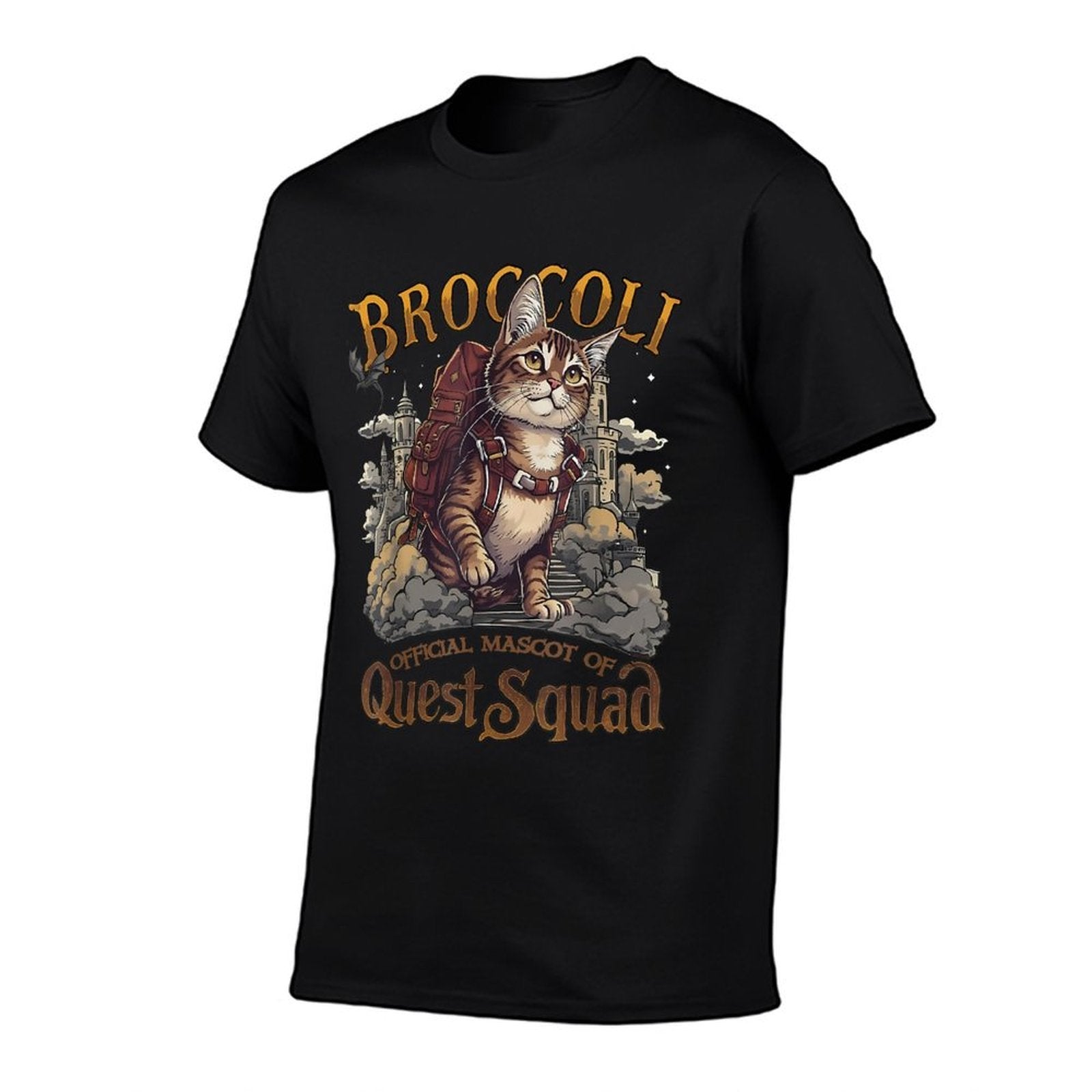 Quest Fantasy Squad Broccoli Funny Cat  Affordable Price T-Shirt