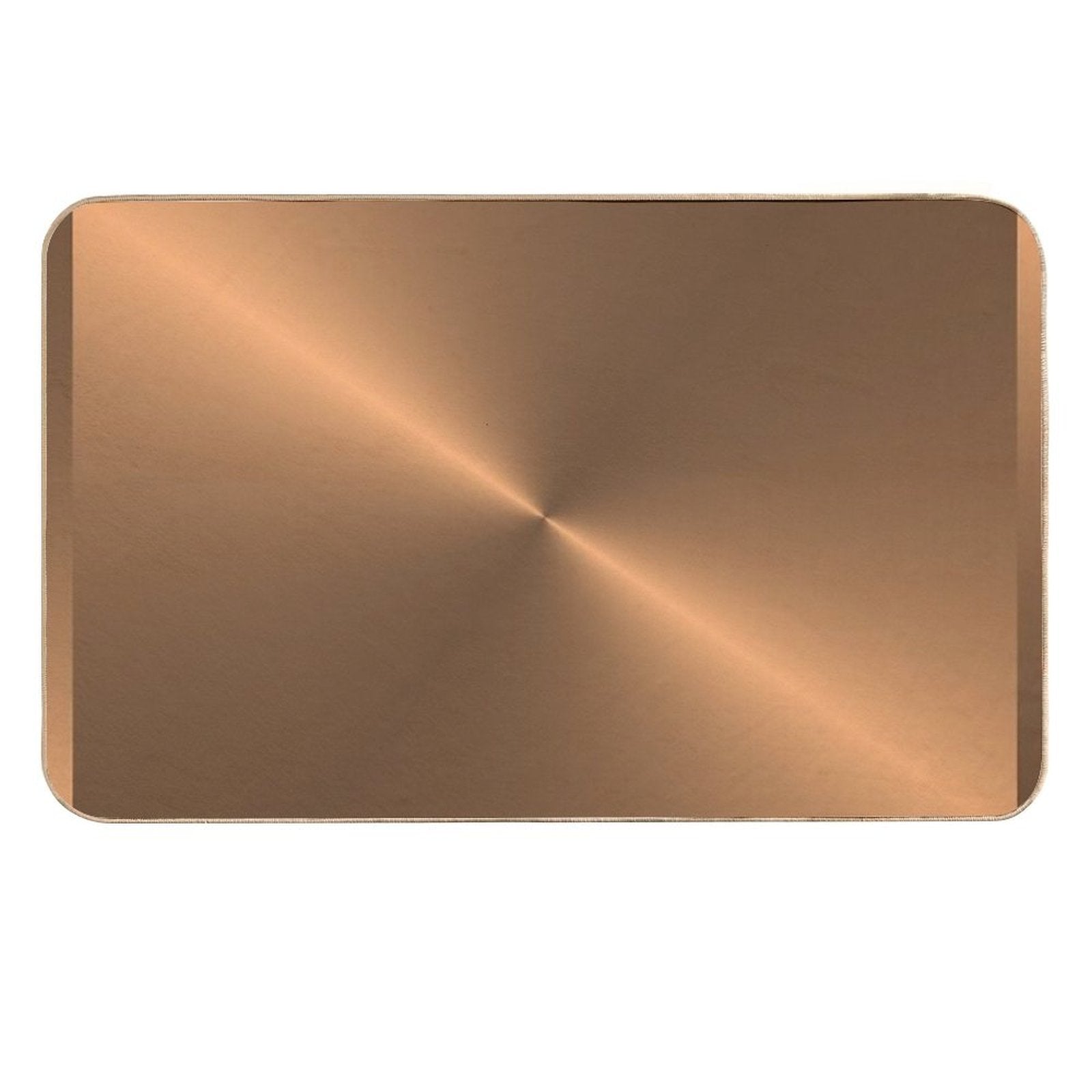 Brushed Copper Illustration  Non-Slip Bath Mat