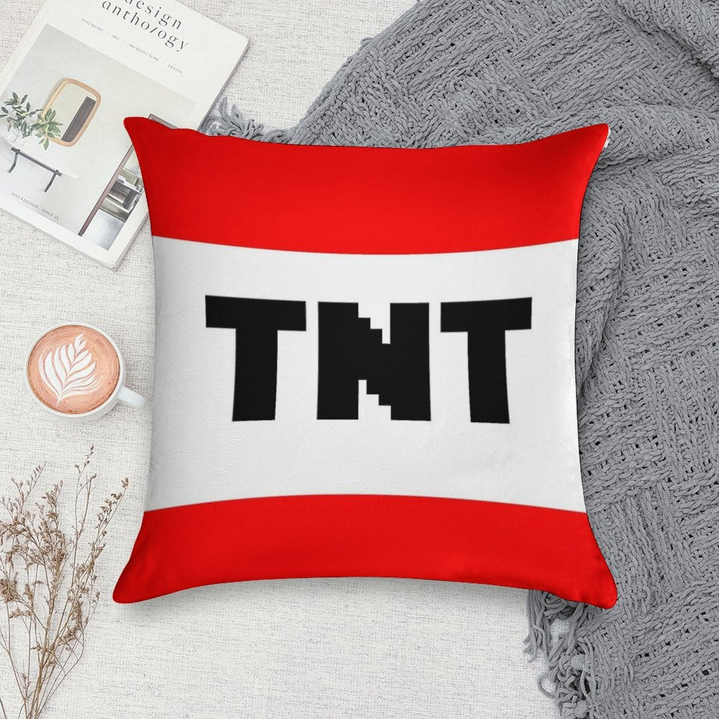 TNT Soft Short Plush Fabric Throw Pillow