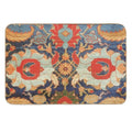 Indian Antique Floral Rug Print  Pet-Safe Bath Mat