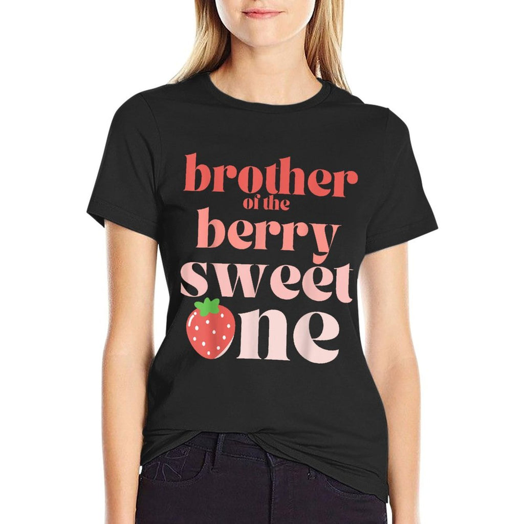Brother of The Berry Sweet One Strawberry  Affordable Price T-Shirt
