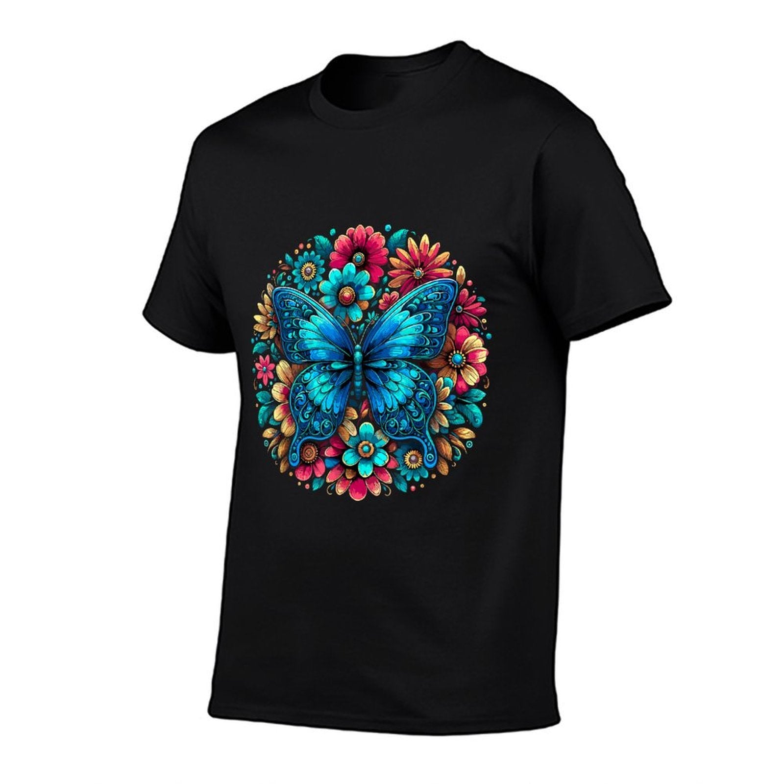 Butterfly With Flowers Aesthetic Butterfly  Breathable T-Shirt