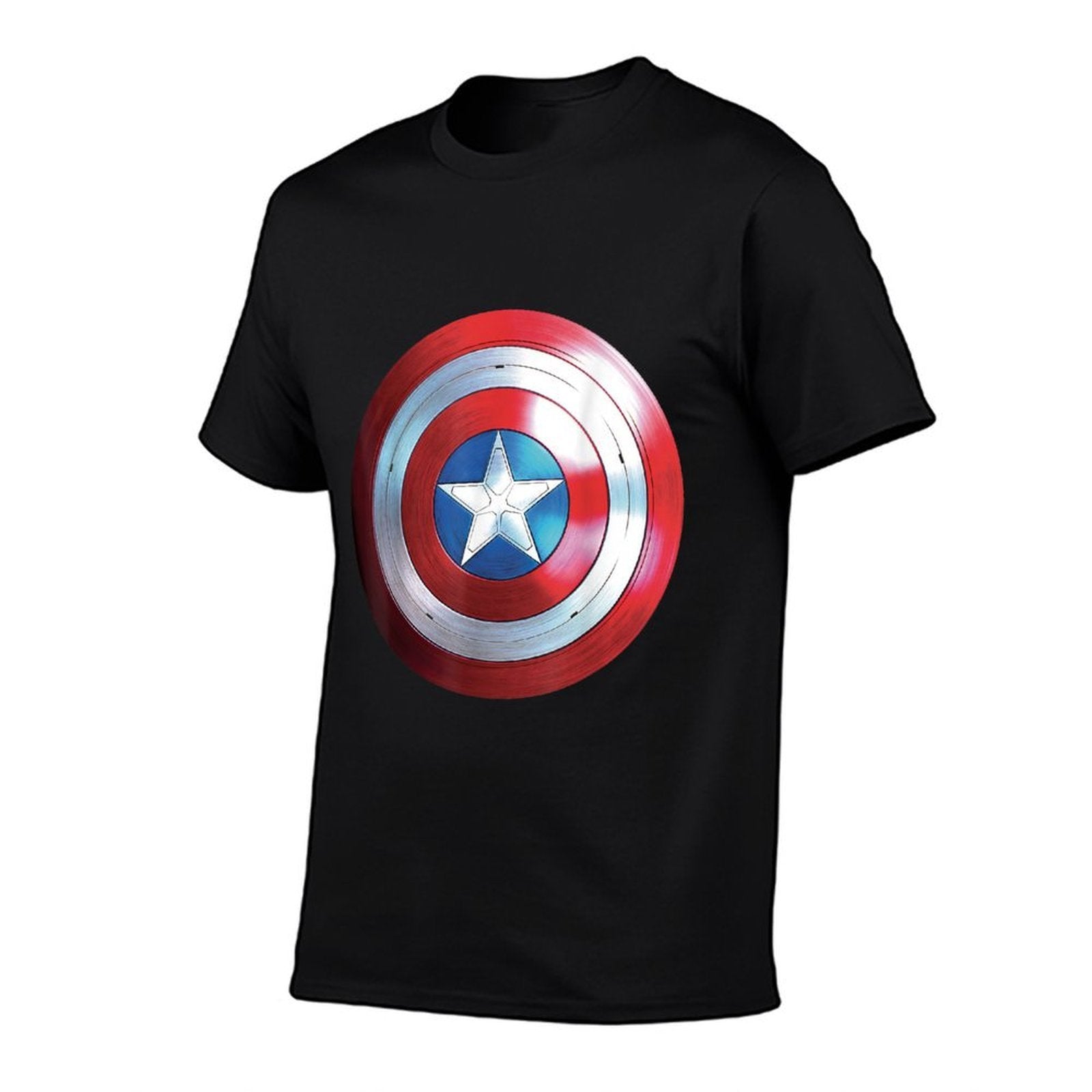 Marvel Studios Captain America 4 Brave New World Shield  Rolled Sleeves T-Shirt