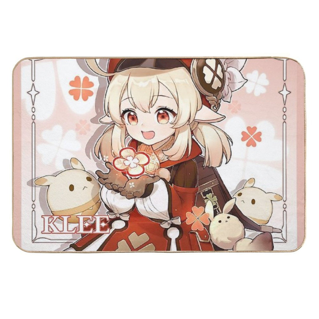 Genshin Impact - Klee Birthday Official Artwork 2020  Easy Maintenance Bath Mat