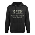Math The Only Subject That Counts Math Pun Kangaroo Pocket Hoodie