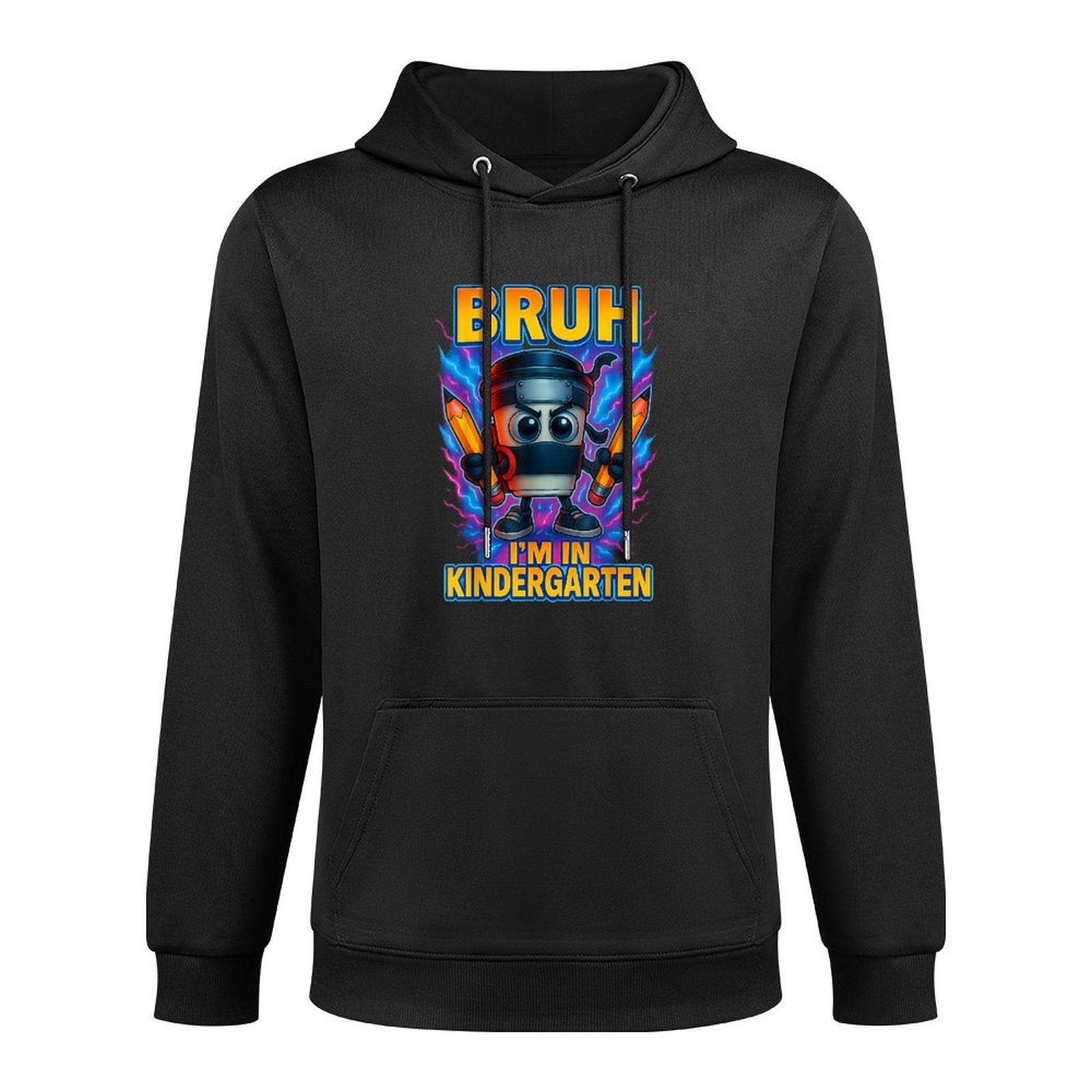 Bruh Im In Kindergarten Italian Brainrot Back To School Boy Shrink-Resistant Hoodie