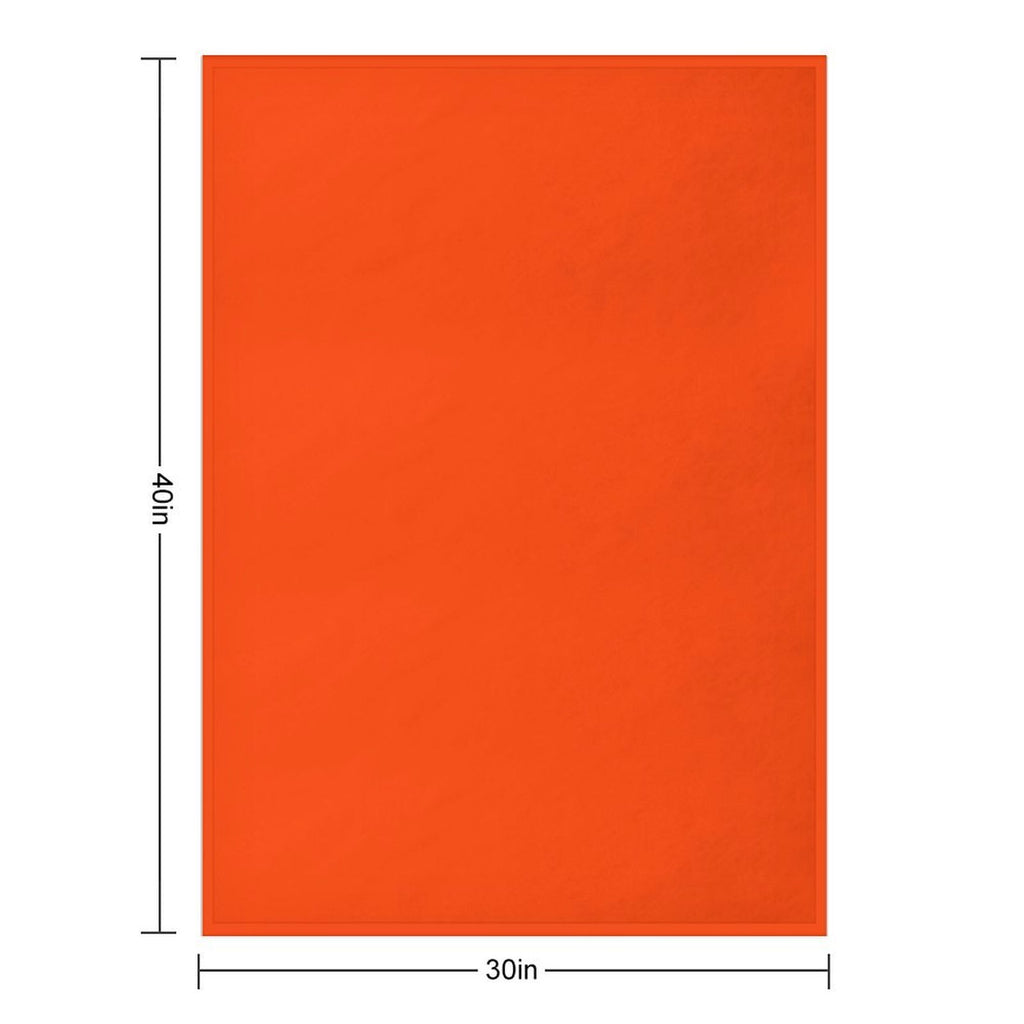 Bright Fluorescent Attack Orange Neon Eco-conscious Throw Blanket