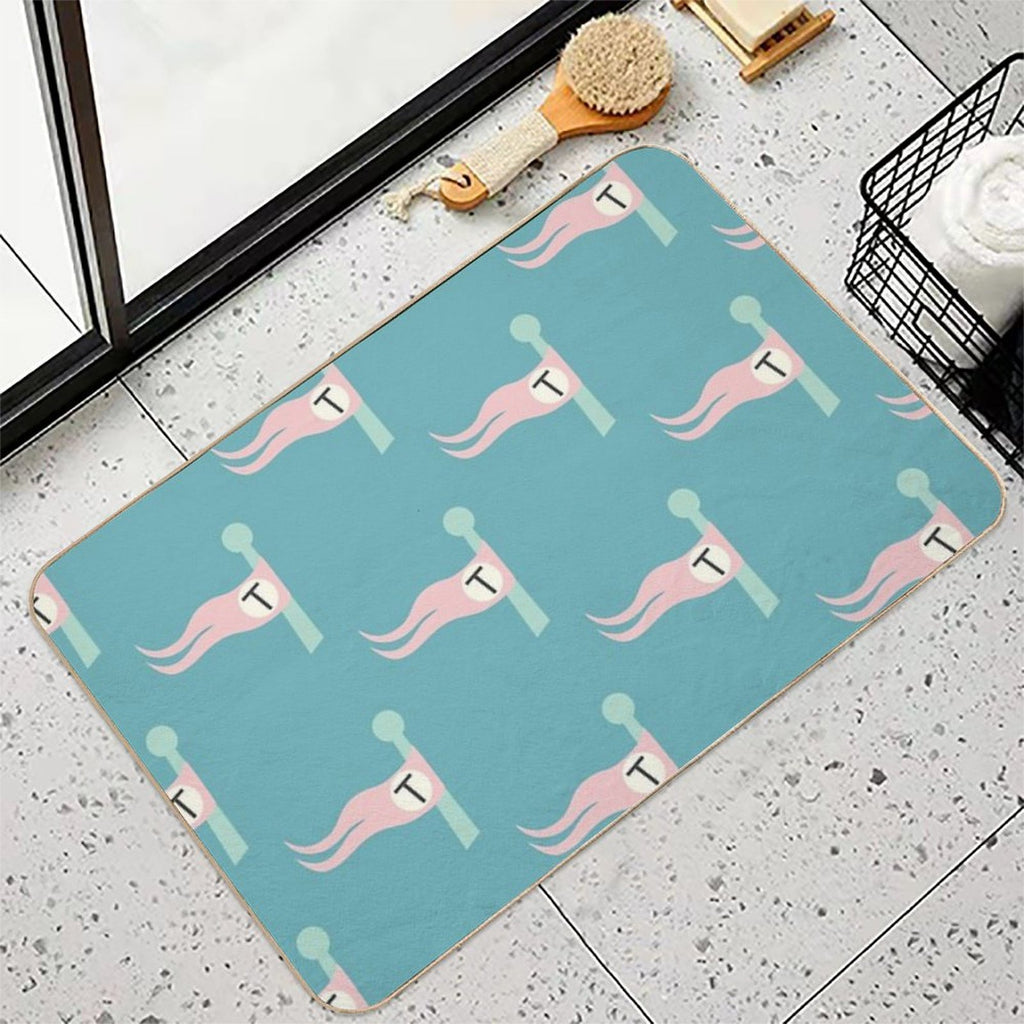 Tenenbaum Flag  Fade-Resistant Bath Mat