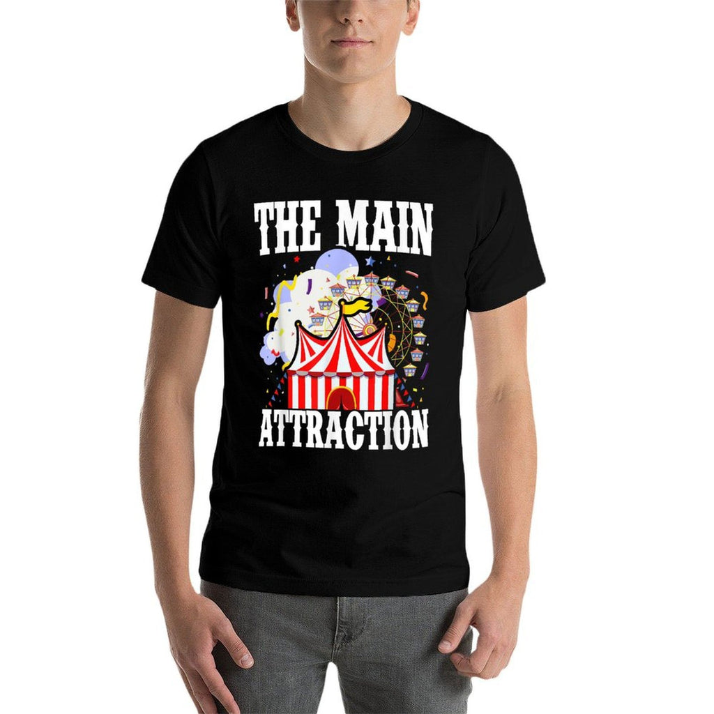 Kids The Attraction Circus Carnival Children Birthday Party  Wrinkle-resistant T-Shirt