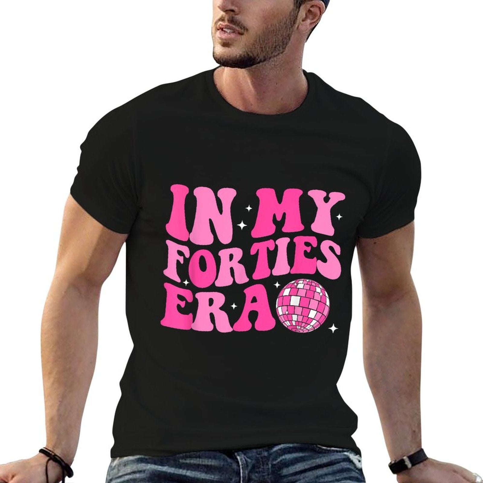 In My Forties Era Groovy Retro Happy 40th Birthday  Breathable T-Shirt