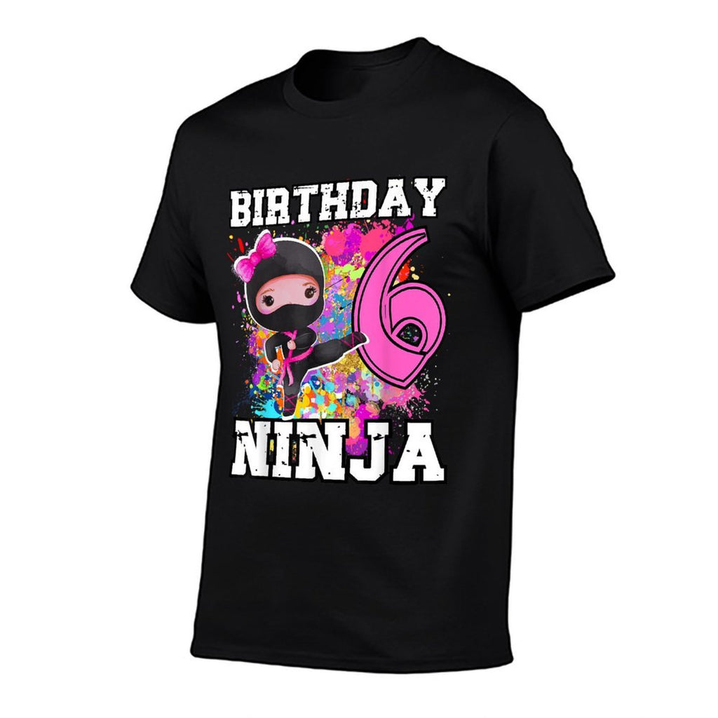Birthday Ninja Girl 6 Year Old Funny Ninja Party Birthday  Durable T-Shirt