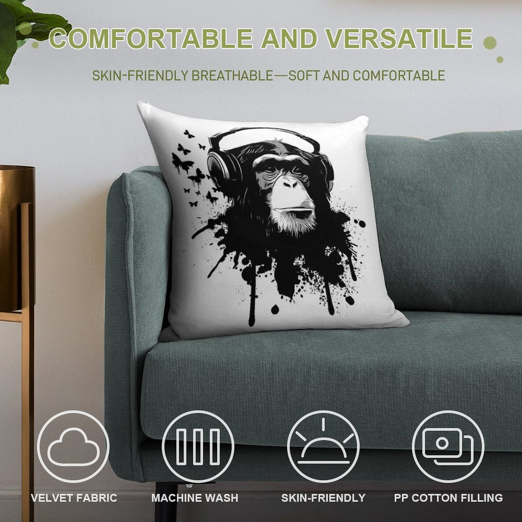 Monkey Business Soft Warmth Comfort Throw Pillow