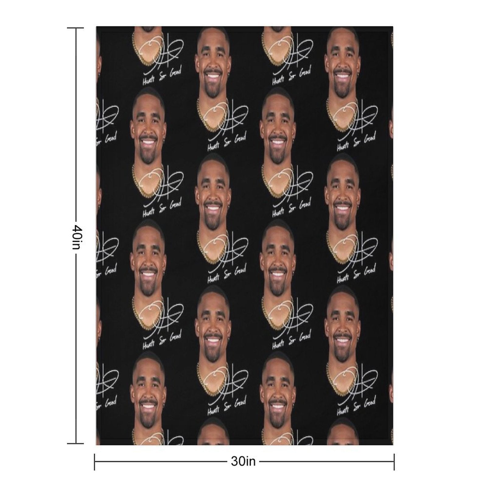 Jalen Hurts So Good Vintage 90s Machine-washable Throw Blanket