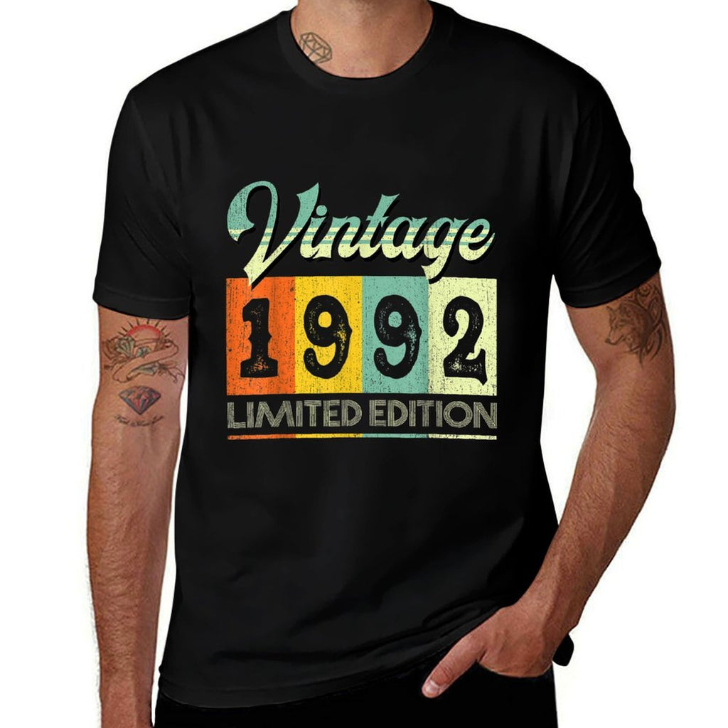 30 Year Old Vintage 1992 Limited Edition 30th Birthday  High-quality Stitching T-Shirt