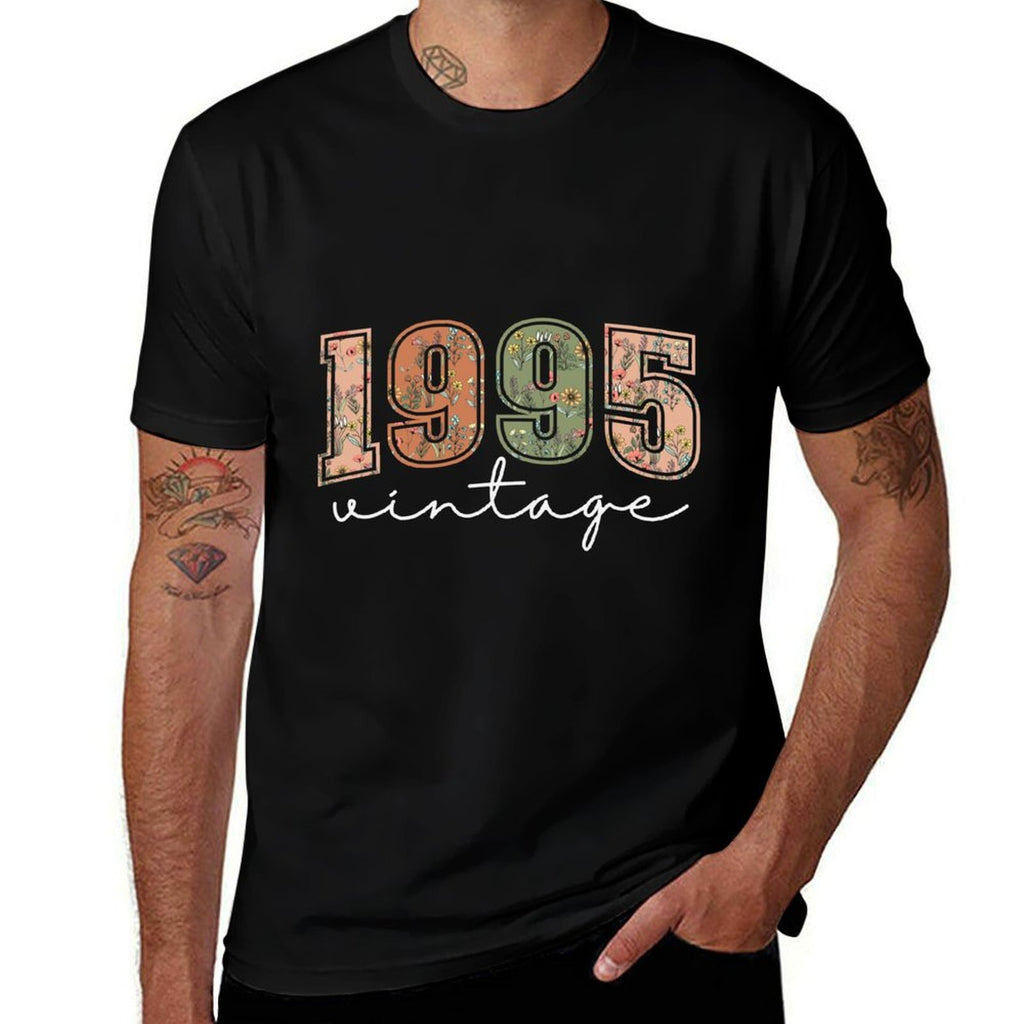 30 Years Old Vintage 1995 30th Birthday Wildflower Women  Easy-care T-Shirt