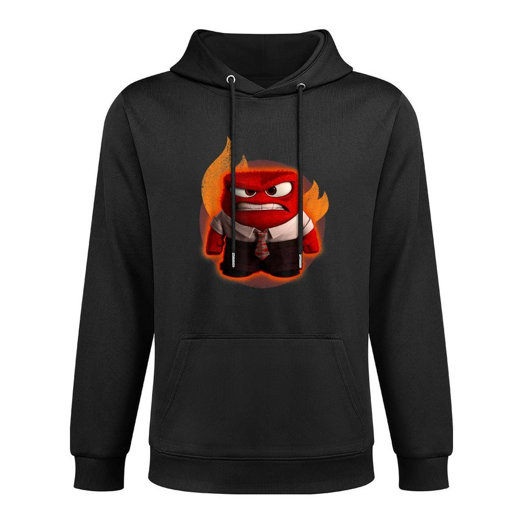 Disney Pixar Inside Out Anger Full Body Flaming Shot Durable Construction Hoodie