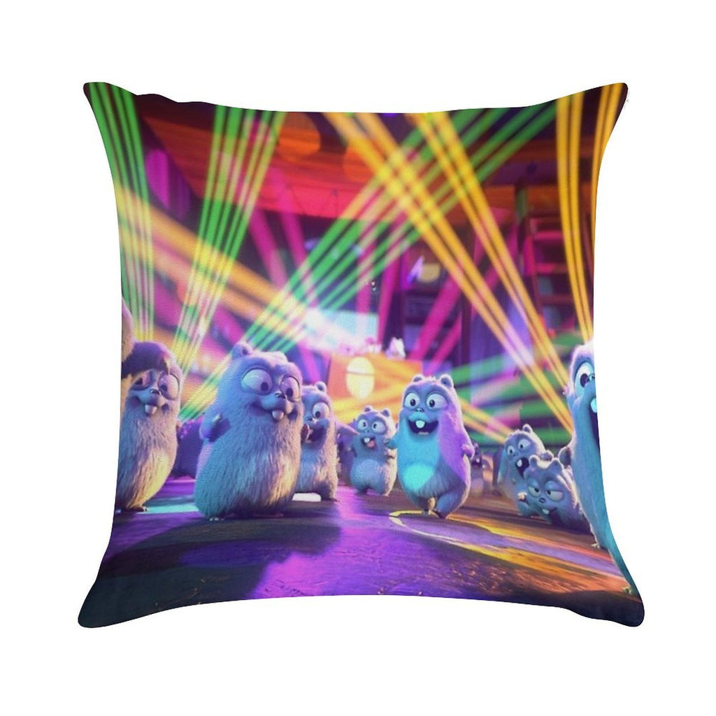 Lemmings Party Soft Anti-Pilling Throw Pillow