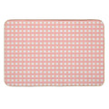 Cottage Plaid (peachy)  Anti-Trip Bath Mat