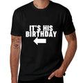 It's His Birthday  Oversized Silhouette T-Shirt