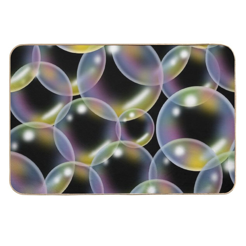 Overlapping Bubbles Pattern (Large)  Toxin-Free Bath Mat