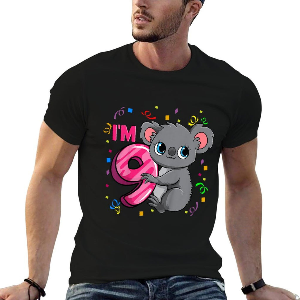 9th Birthday For Girls Koala Bear 9 Years Old  Versatile T-Shirt