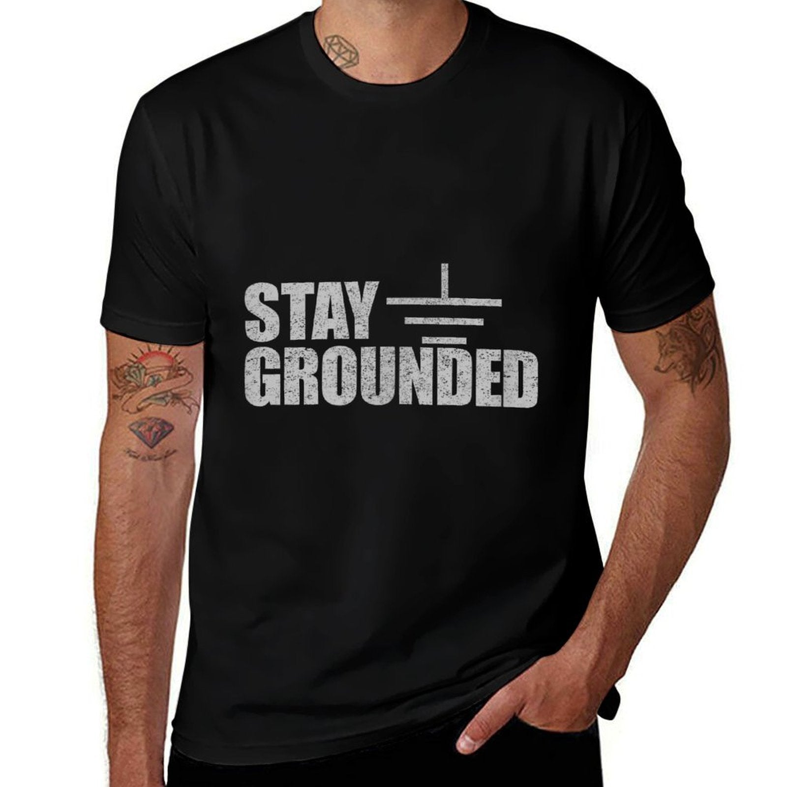 Stay Grounded - Electrical Engineering Joke  Classic T-Shirt