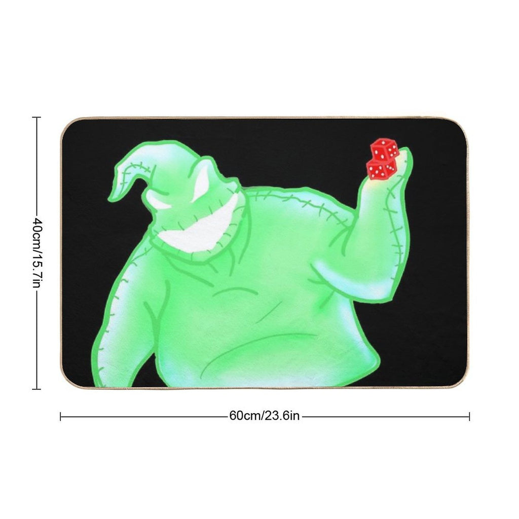 Oogie Boogie Illustration  Repositionable Bath Mat