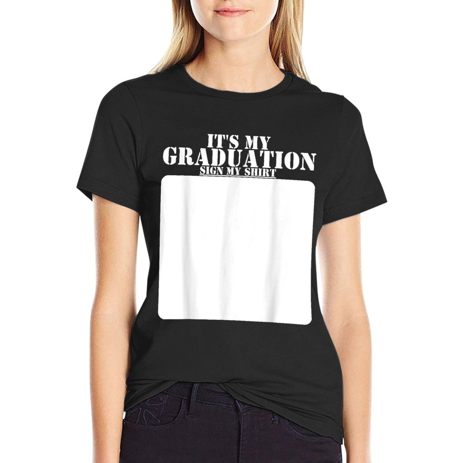 It's My Graduation Sign My Class of 2024 Graduation  Polyester Blend T-Shirt
