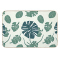Abstract Monstera Leaf Pattern  Odorless Bath Mat