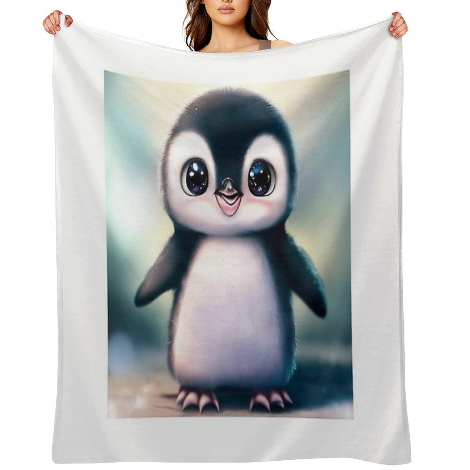 Cute Penguin - Cute Baby Animals Wrinkle-free Throw Blanket