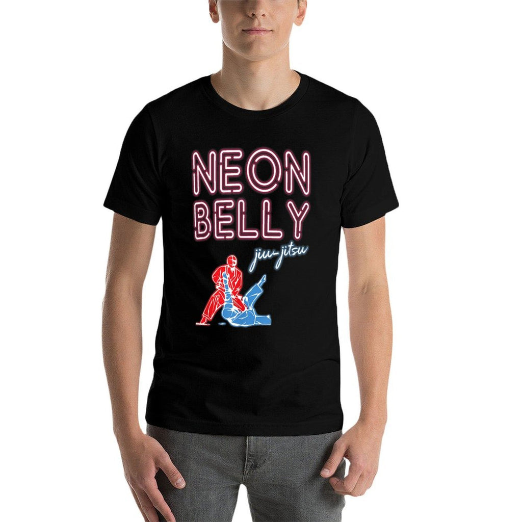 Neon Belly Jiu Jitsu Novelty Gift  Summer-ready Fabric T-Shirt