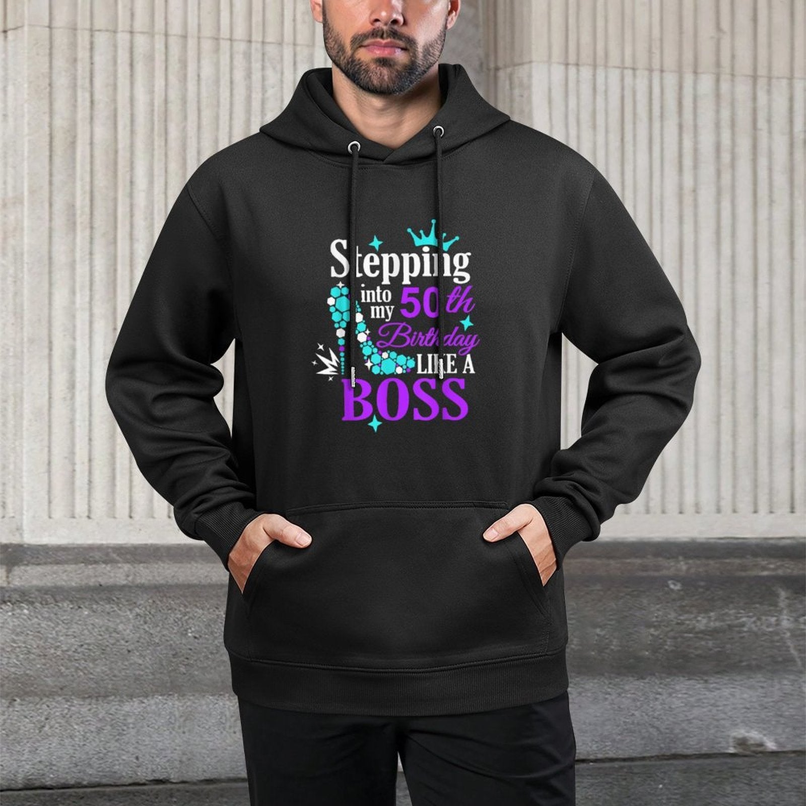50th Birthday Gift for Her Gift For Girl Party Fun Years Old Relaxed Fit Hoodie