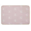 Boho Sun And Moon Pattern Bohemian Aesthetic In Muted Colors Pale Pink  High-Traffic Bath Mat