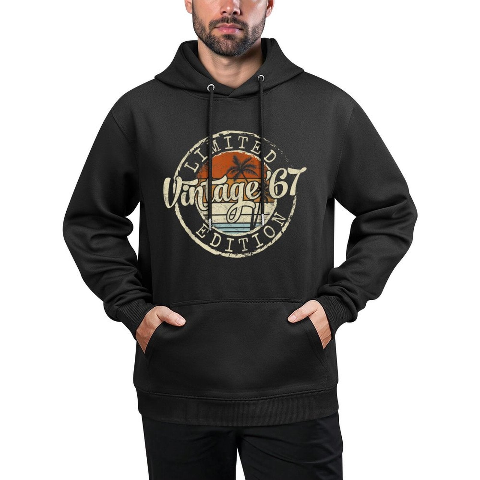 Vintage 1967 58th Birthday Gifts For Men Women 58 Year Old Breathable Fabric Hoodie