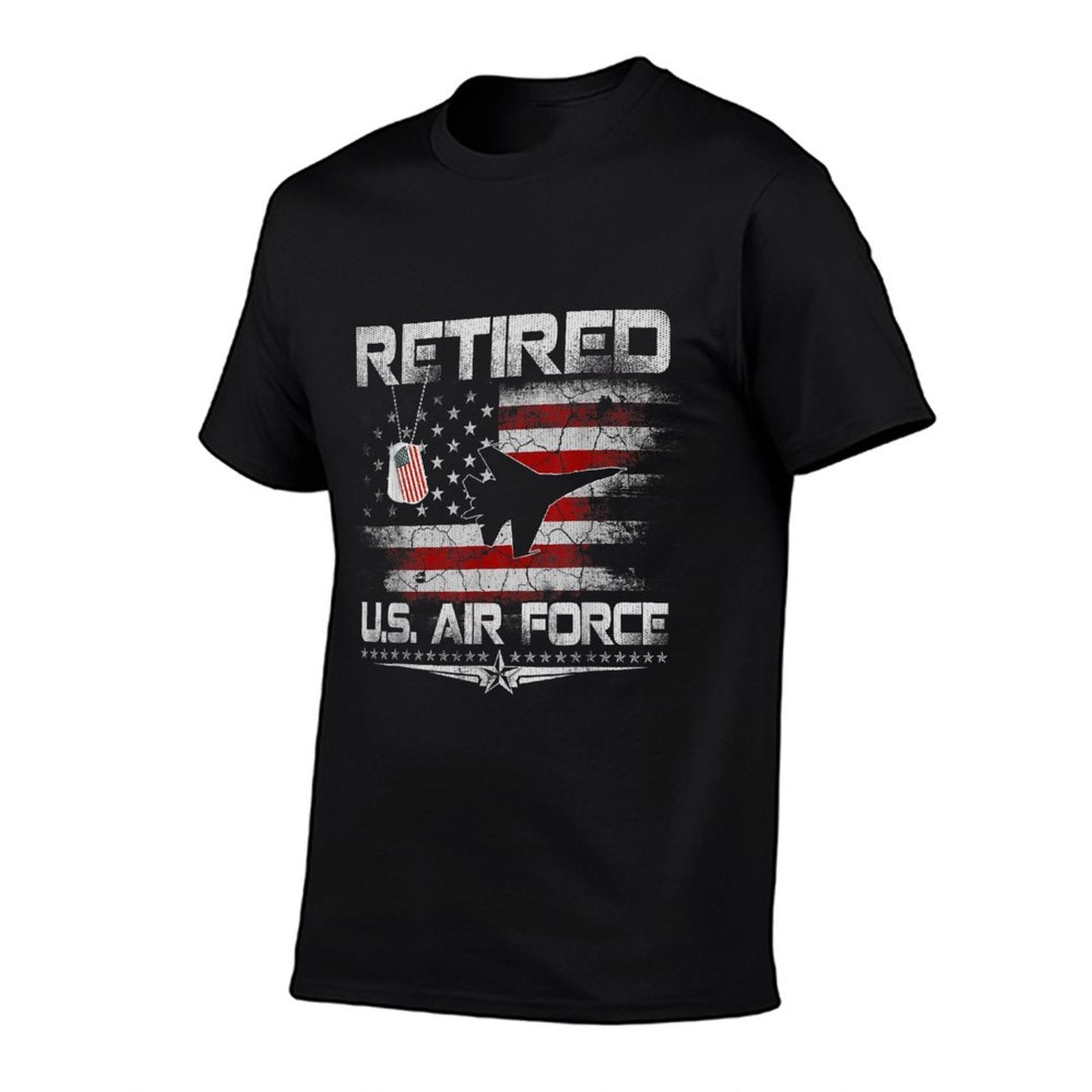 Retired Air Force Veteran USA Patriotic Veterans Day  Tagless Design T-Shirt