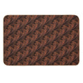 Copper Ostrich Feathers Collection  Absorbent Bath Mat