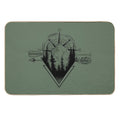 Nature Mountain Compass Geometric Graphics Shirt  Pet-Safe Bath Mat
