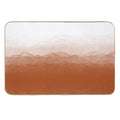 Abstract Watercolor Ombre (burnt Orangewhite)  Pet-Safe Bath Mat