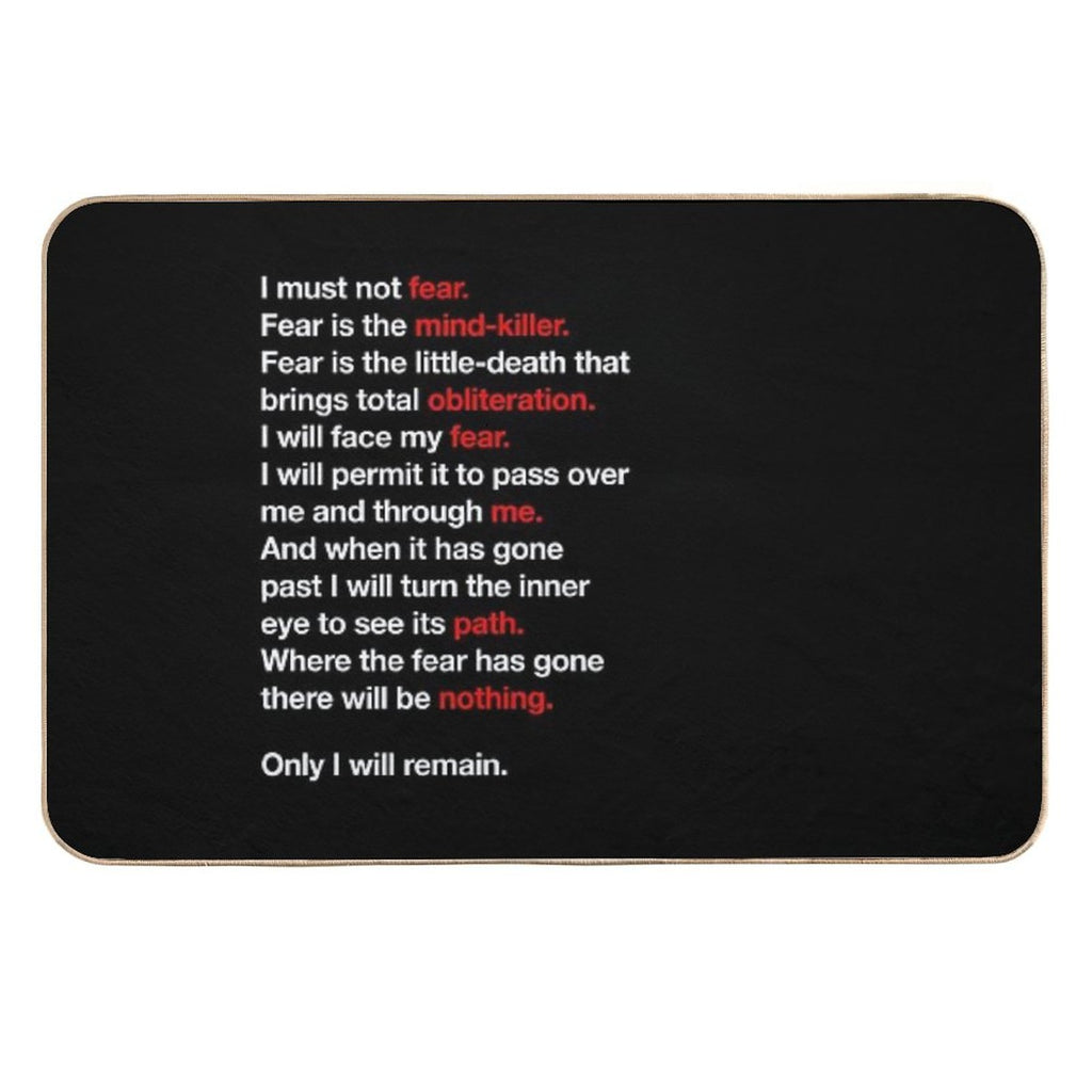 DUNE - Litany Against Fear  Versatile Bath Mat